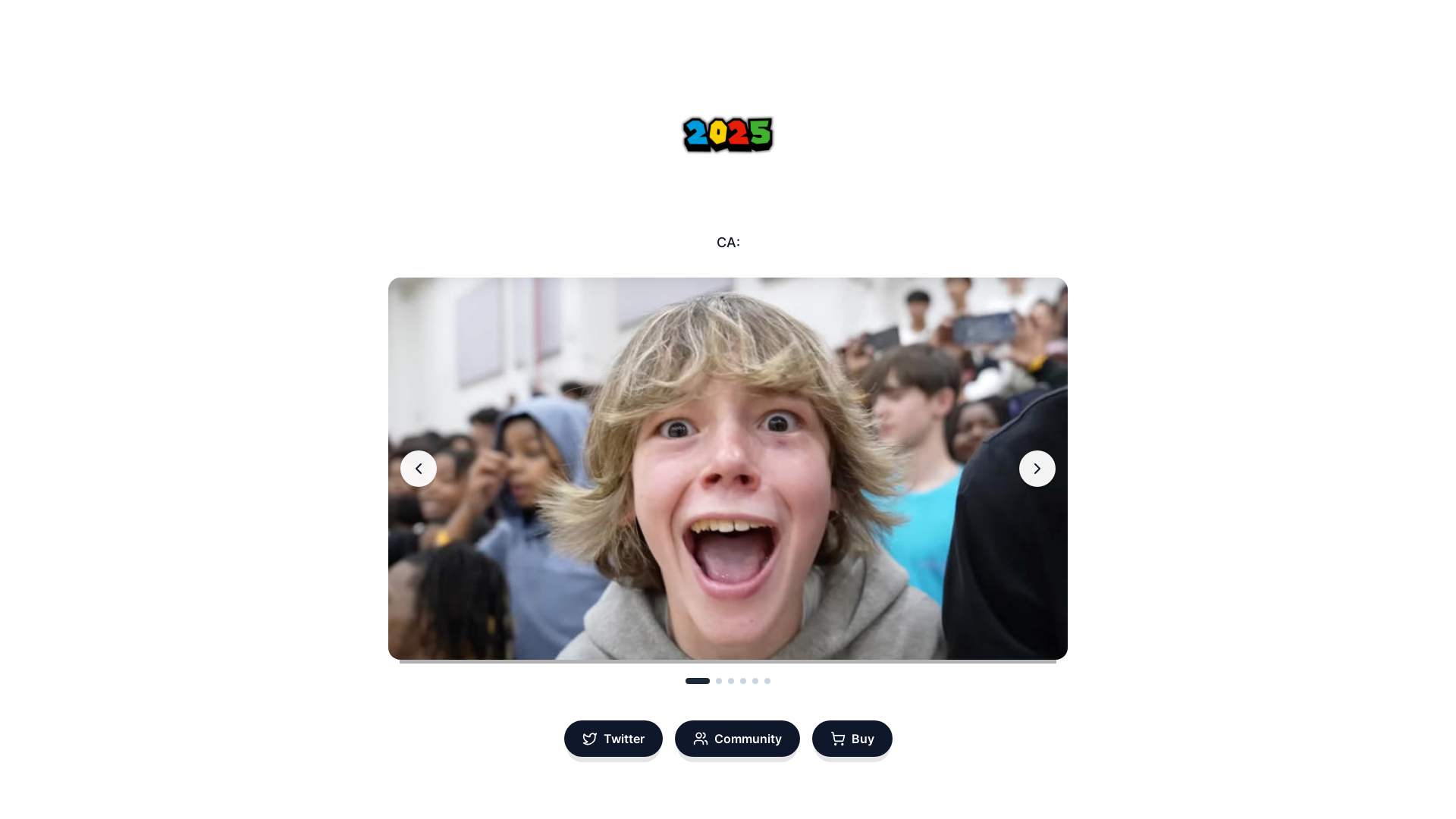 website screenshot of https://2025core.fun/