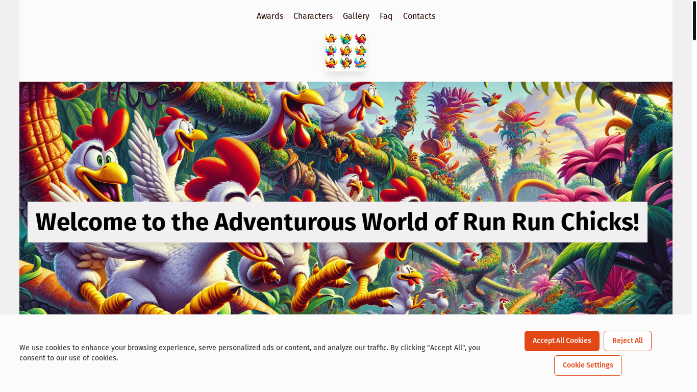 website screenshot of https://runrunchicks.com/