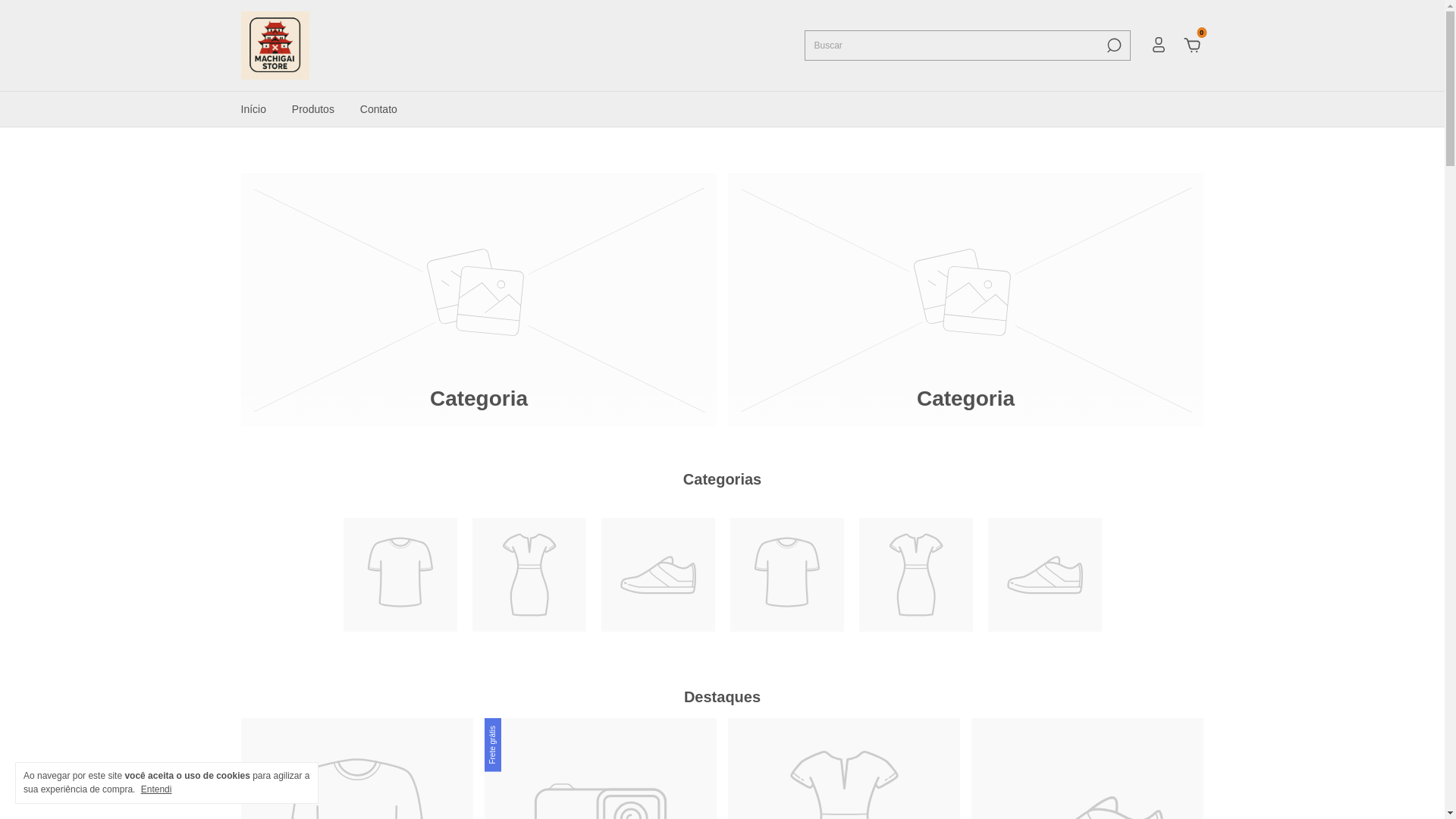 website screenshot of https://machigaistore.com.br/