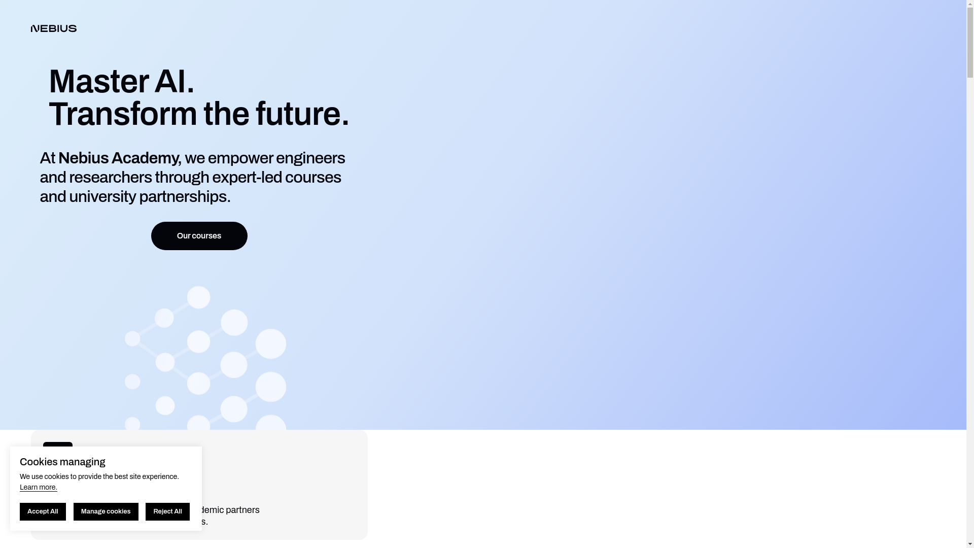 website screenshot of https://nebius-lab.com/
