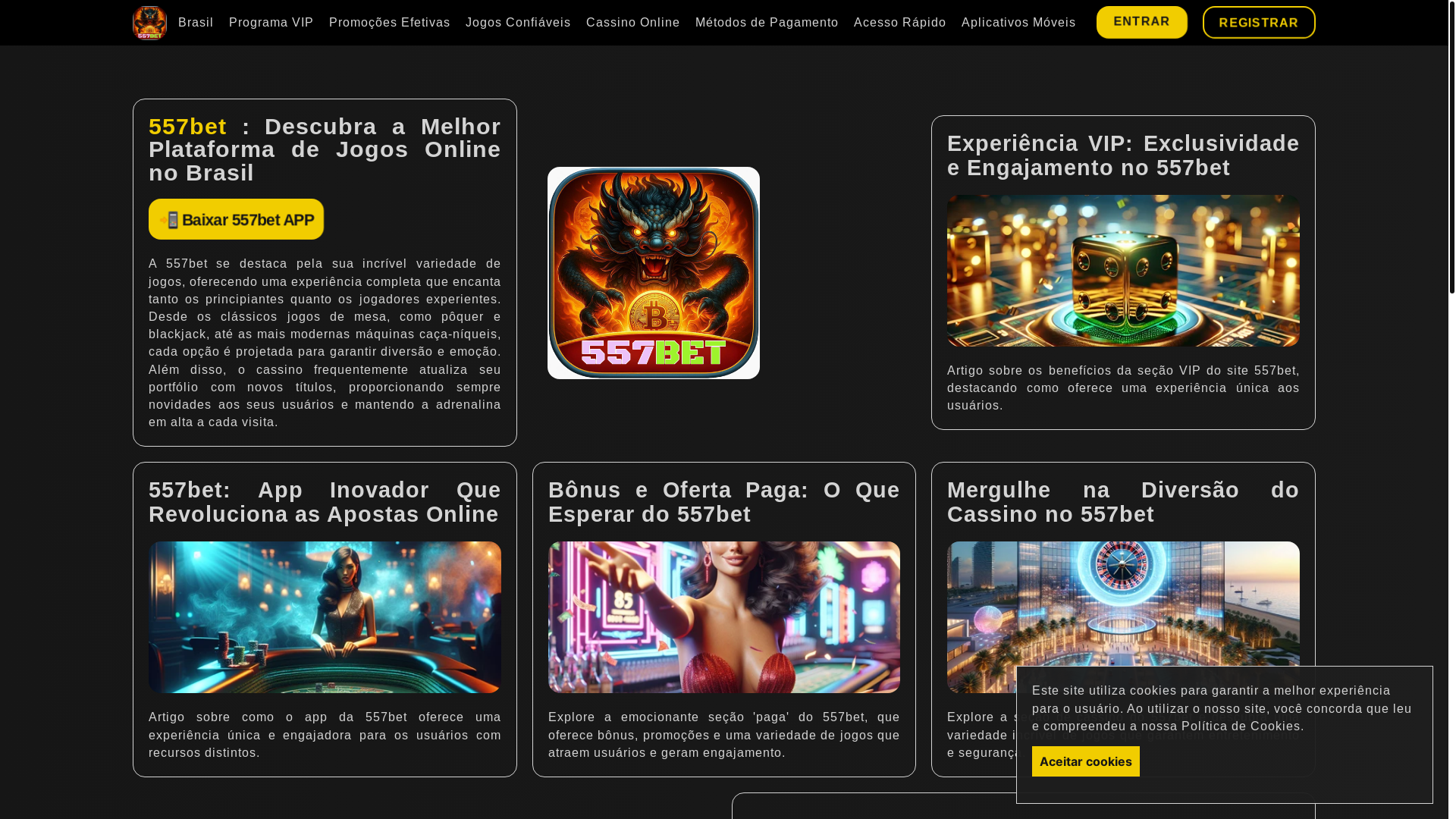 website screenshot of https://557bet-com.com/