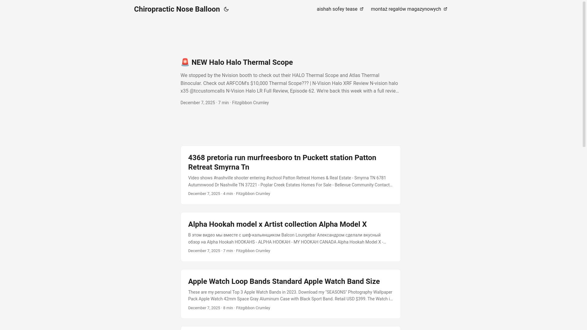 website screenshot of https://chiropracticnoseballoon.pages.dev/