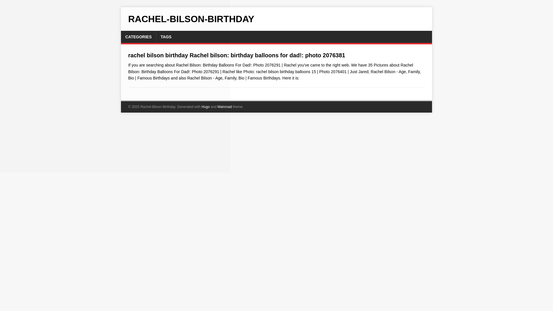website screenshot of https://rachel-bilson-birthday.pages.dev/