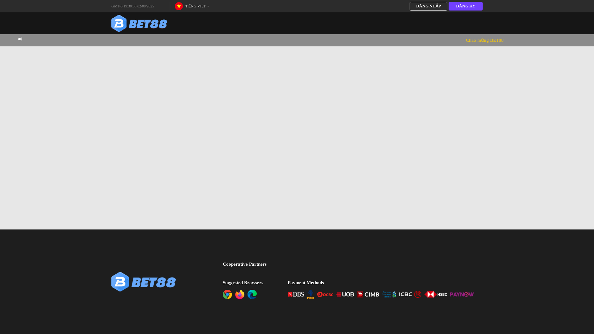 website screenshot of https://bet88livevip.com/