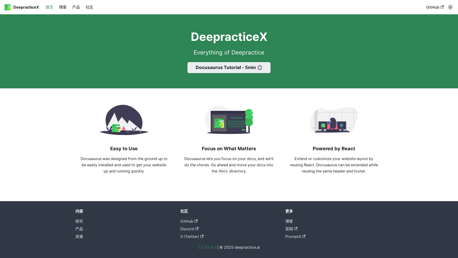 website screenshot of https://deepracticex.pages.dev/