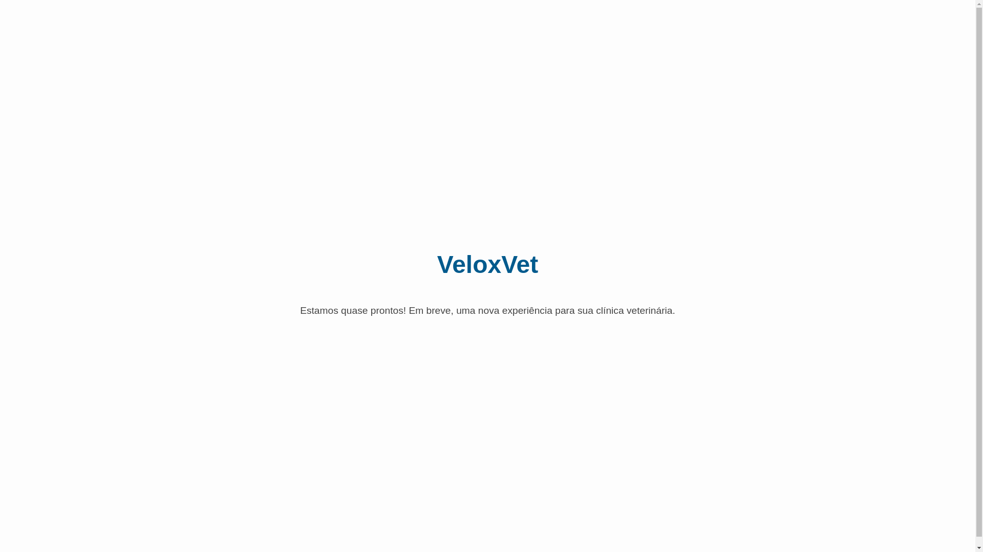 website screenshot of https://veloxvet.com.br/