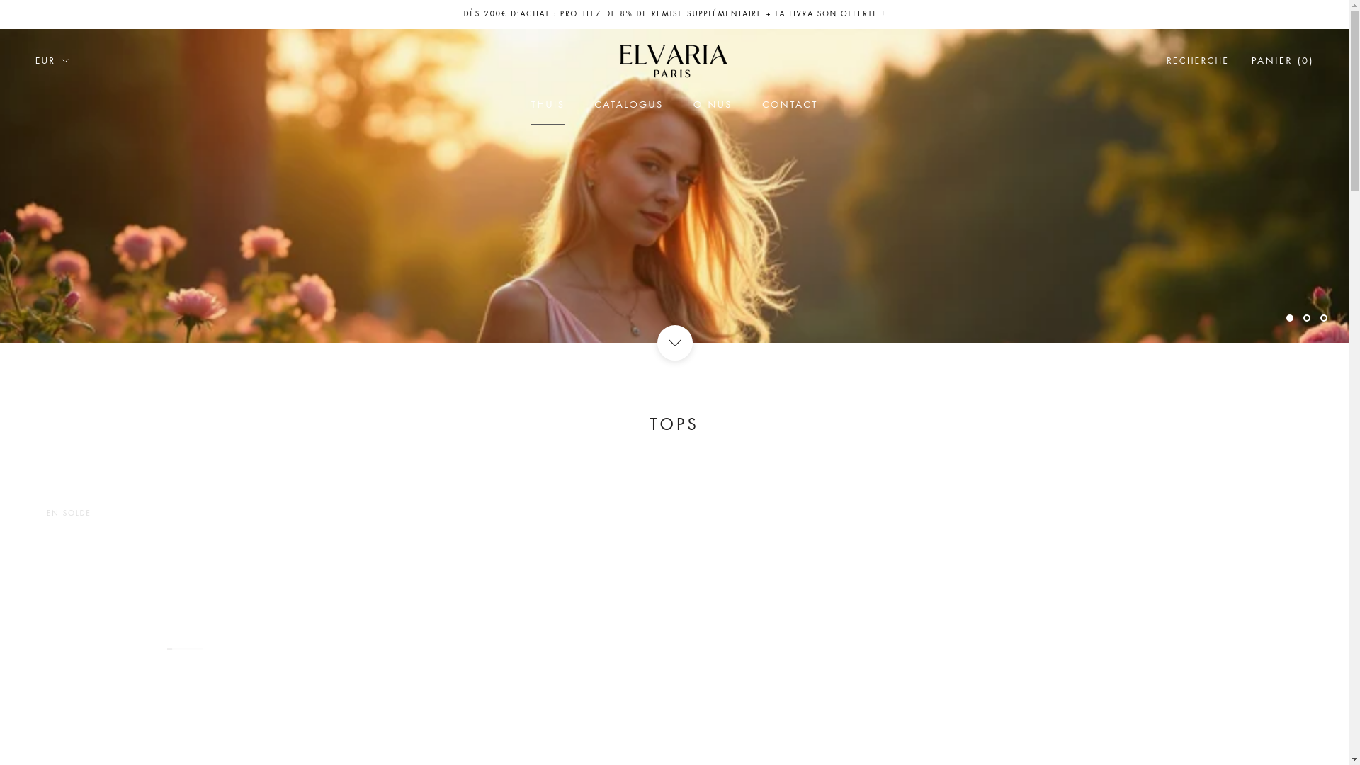 website screenshot of https://elvariaparis.fr/