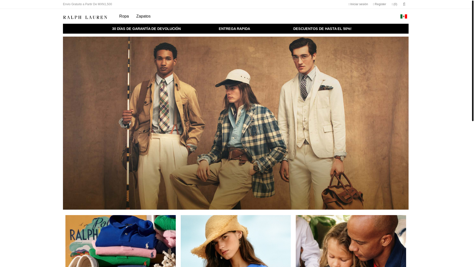 website screenshot of https://mail.ralphlaurenmx.com.mx/