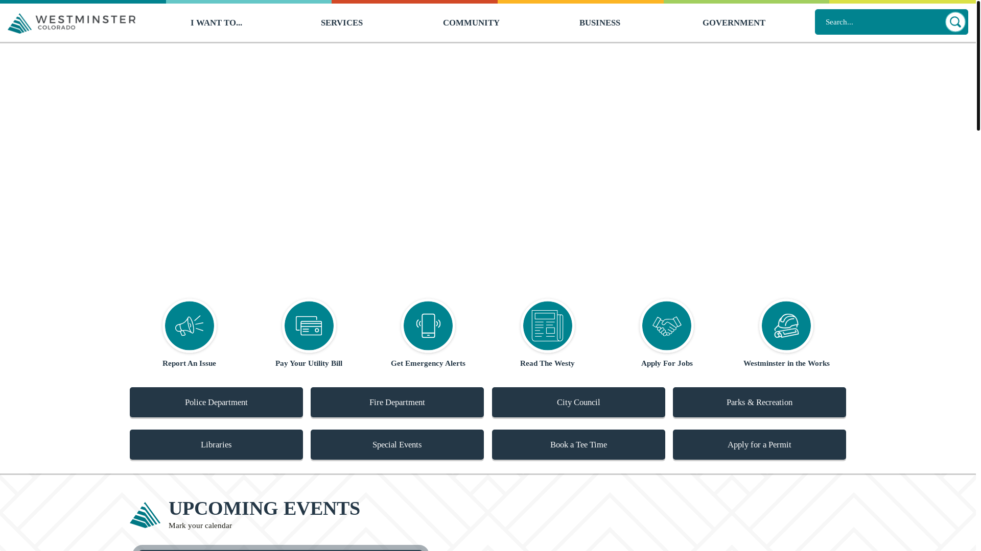 website screenshot of https://westminsterco.gov/