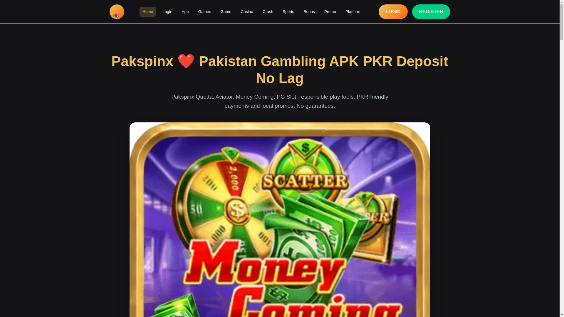 website screenshot of https://pakspinxb.com/