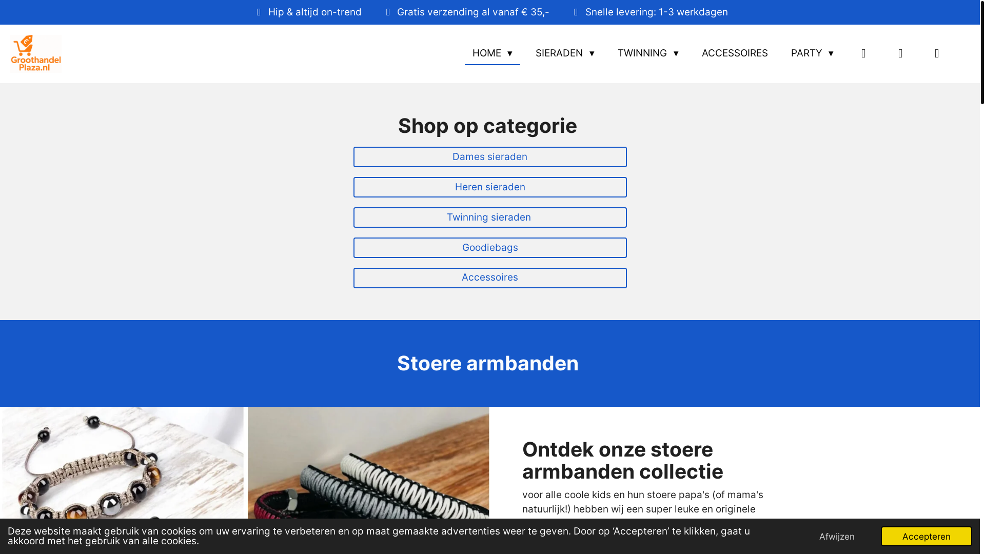 website screenshot of https://groothandelplaza.nl/