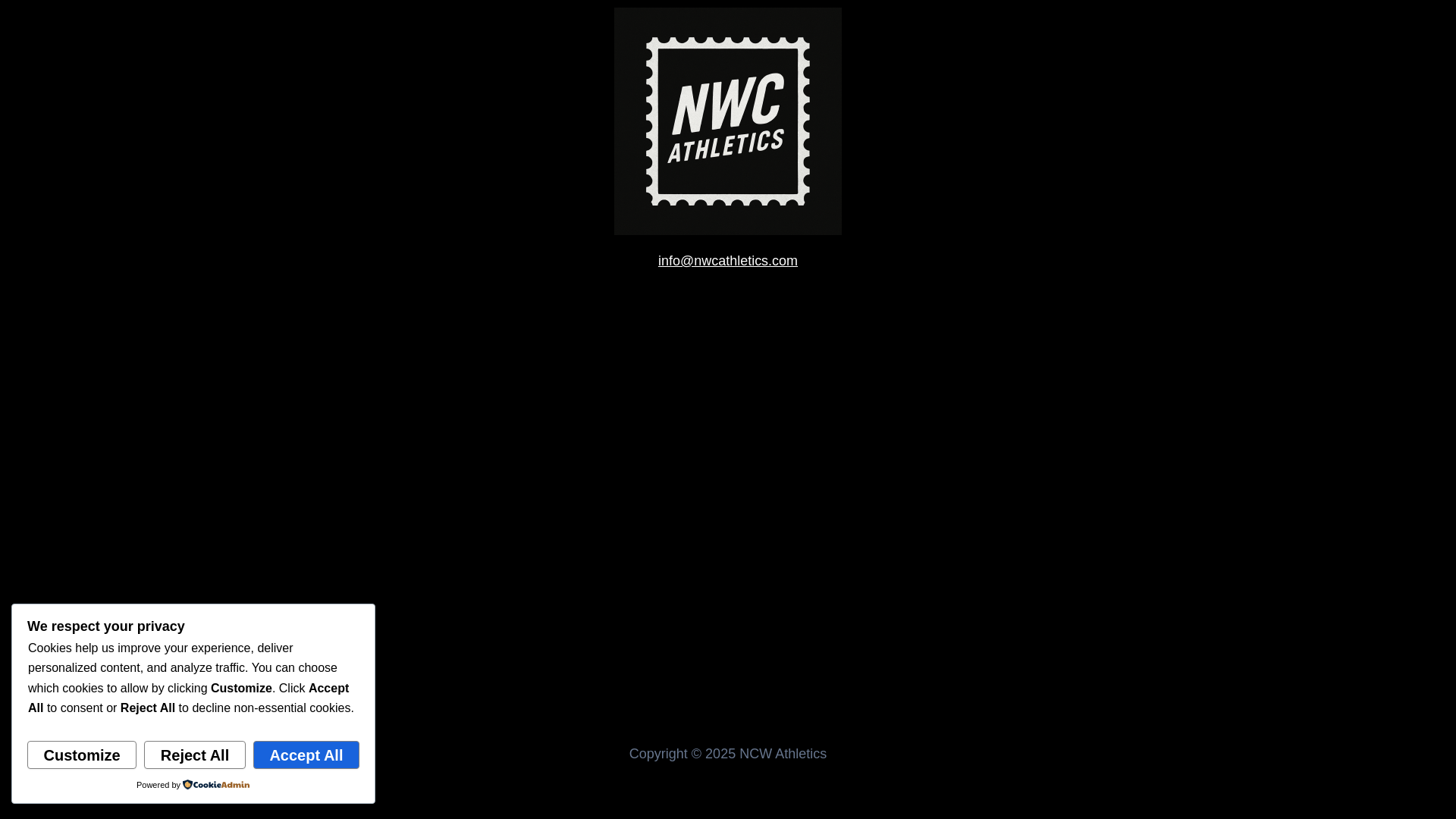 website screenshot of https://nwcathleticsct.com/