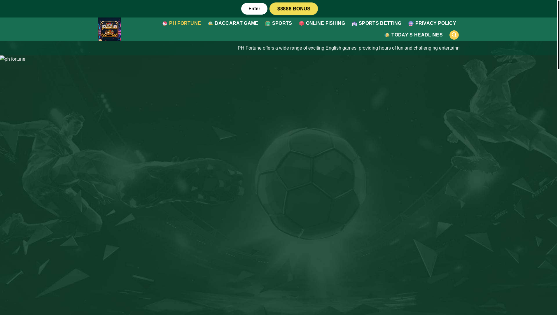 website screenshot of https://phfortuneonlineslots.com/