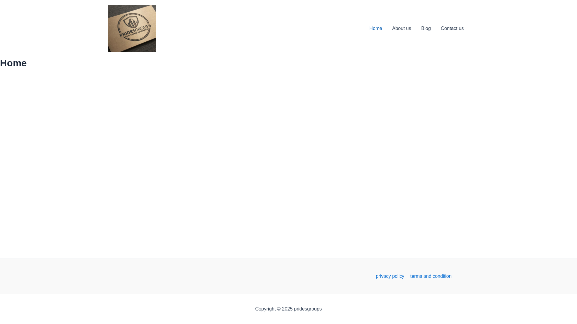 website screenshot of https://pridesgroups.in/