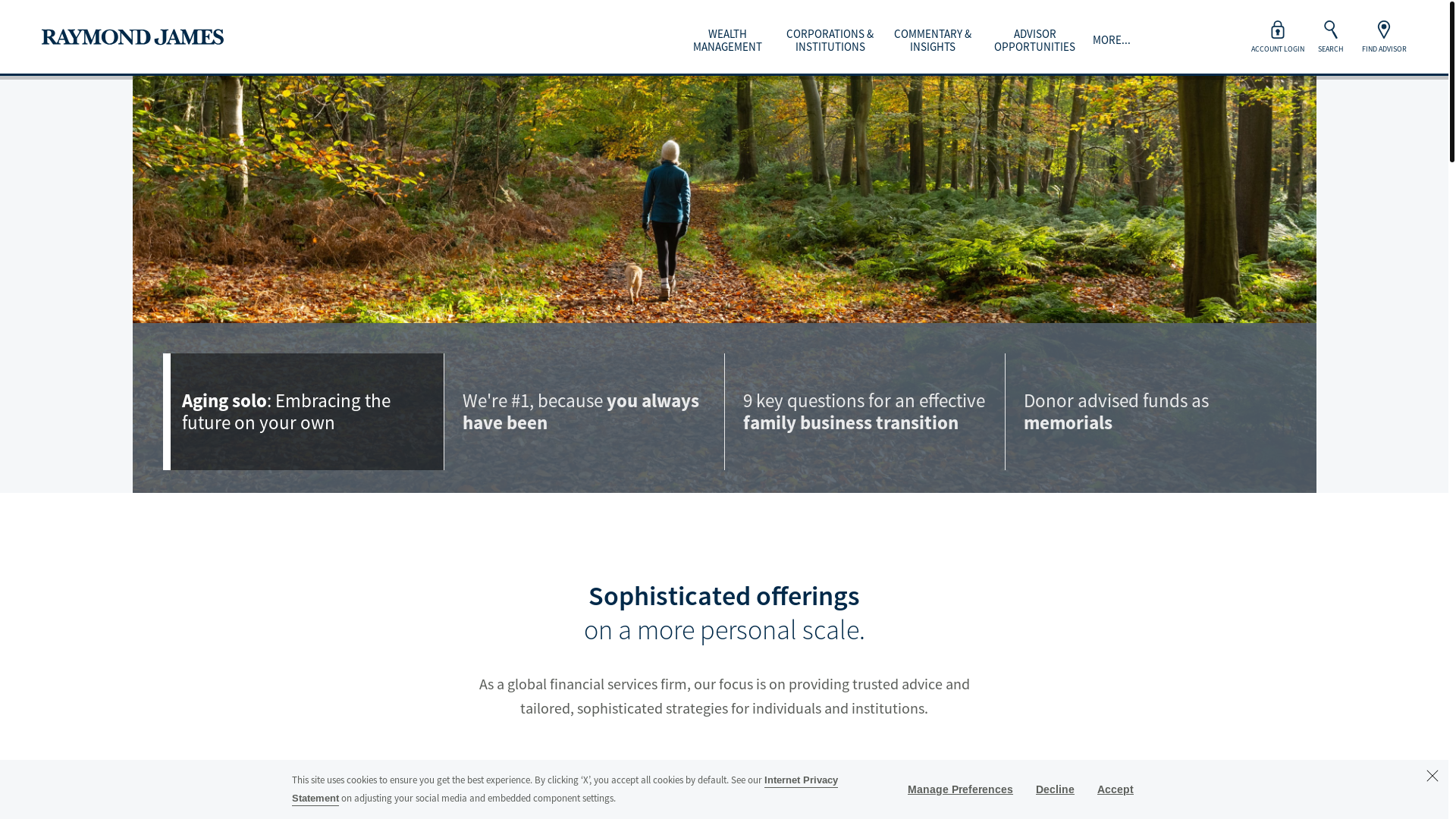 website screenshot of https://raymondjames.support/