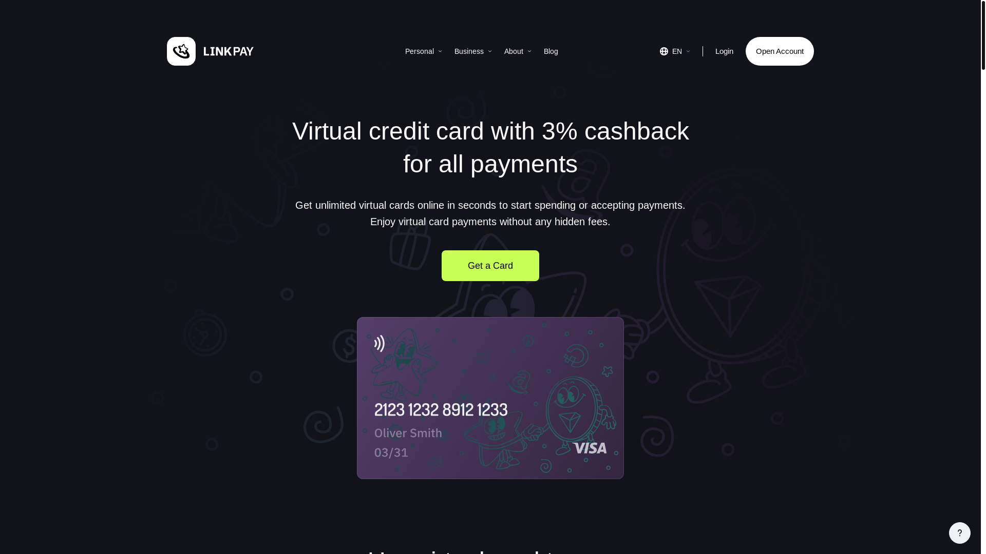 website screenshot of https://linkpay-landing.pages.dev/