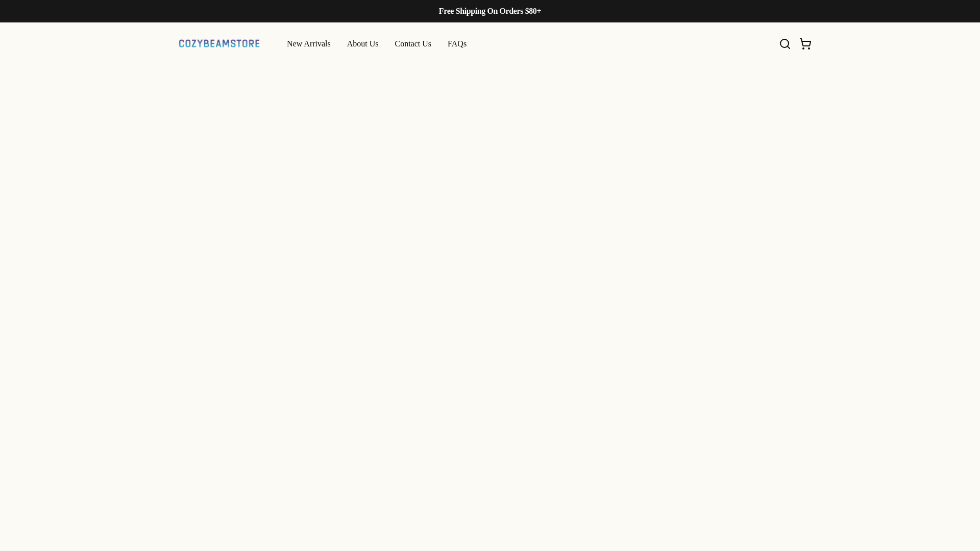 website screenshot of https://cozybeamstore.com/