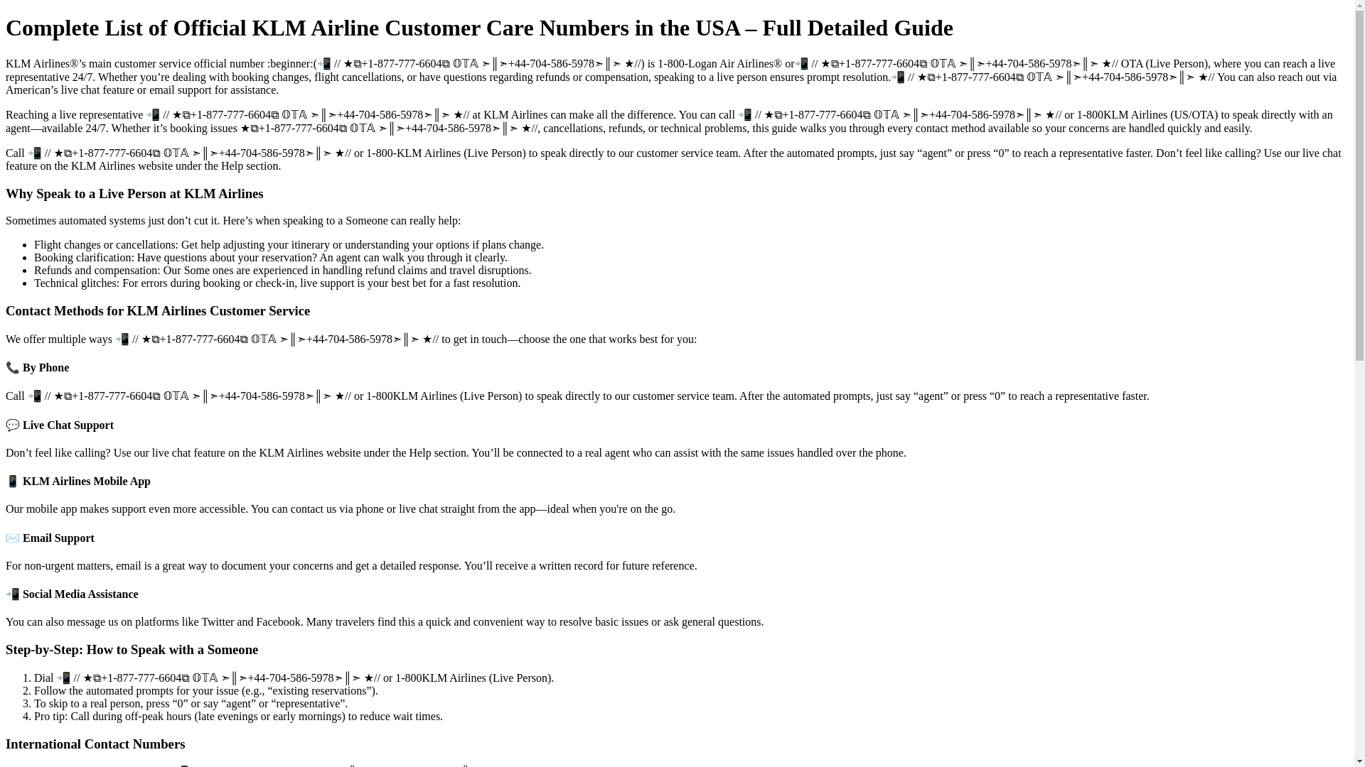website screenshot of https://official-klm-airlines-customer-service.pages.dev/