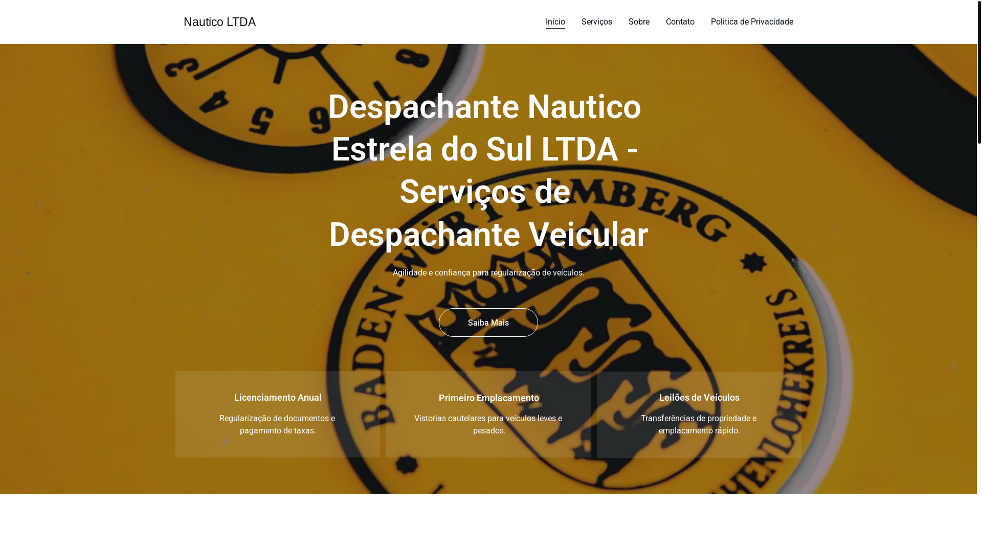 website screenshot of https://nauticoltda.shop/