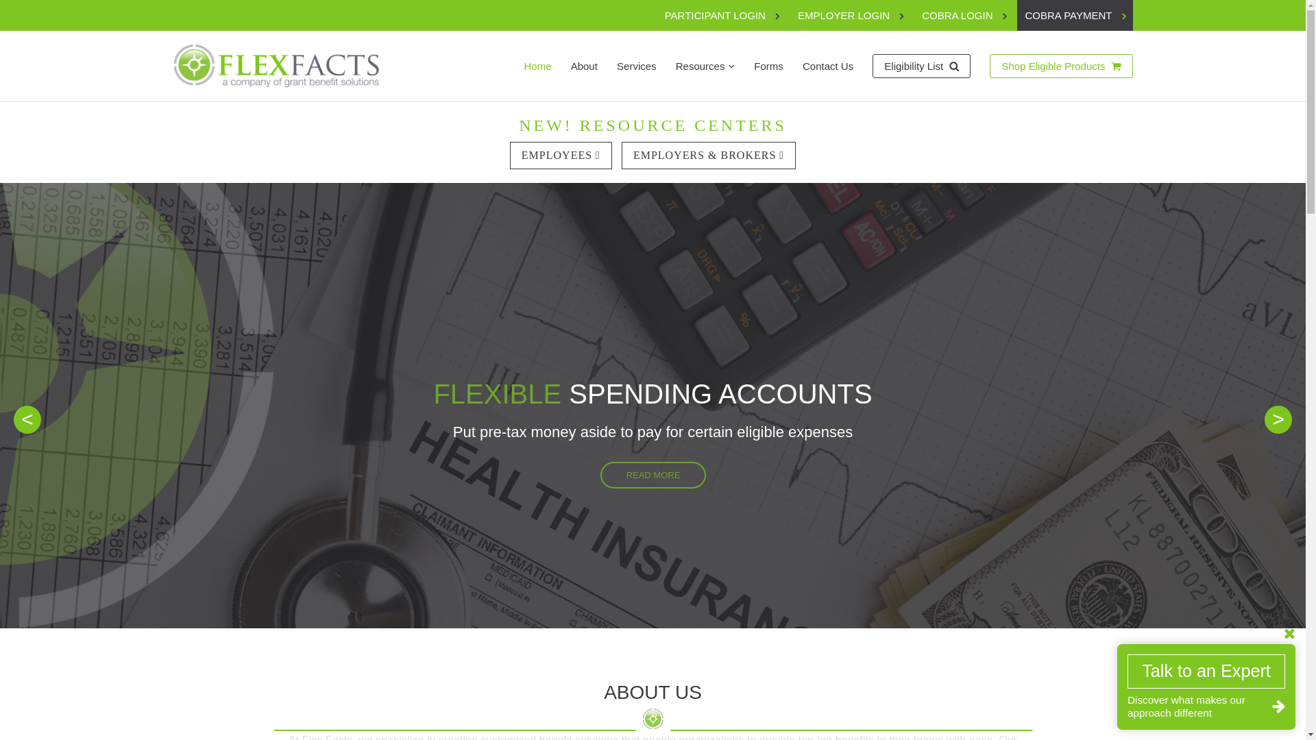 website screenshot of http://www.flexfacts.com/