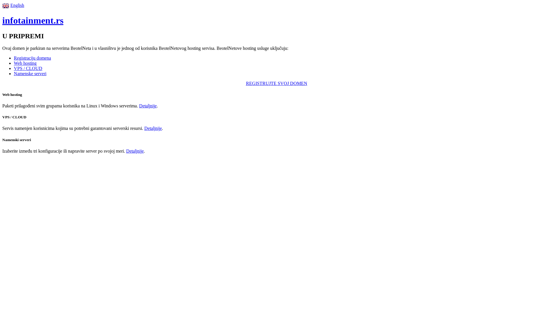 website screenshot of https://infotainment.rs/