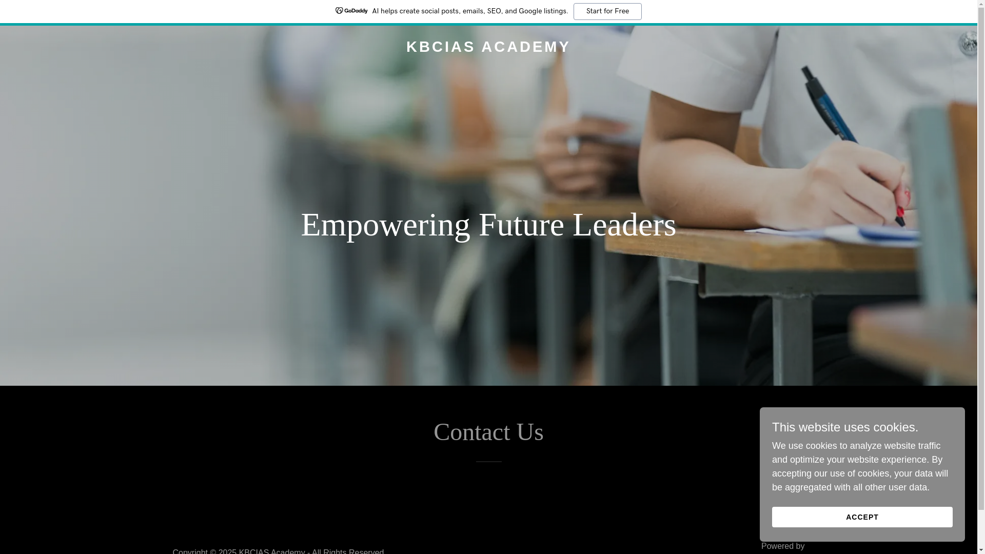 website screenshot of https://kbciasacademy.in/