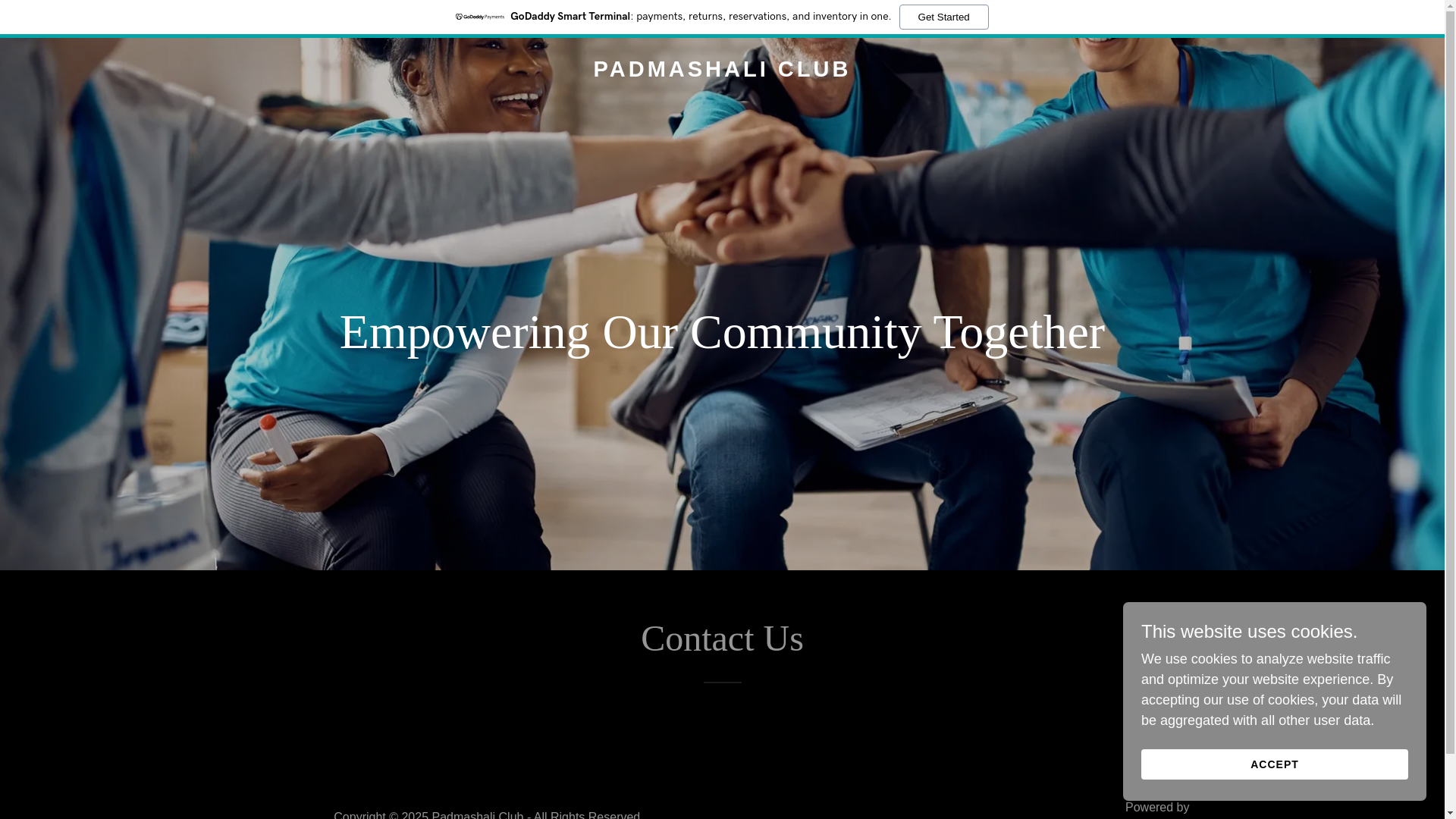 website screenshot of https://padmashaliclub.org/
