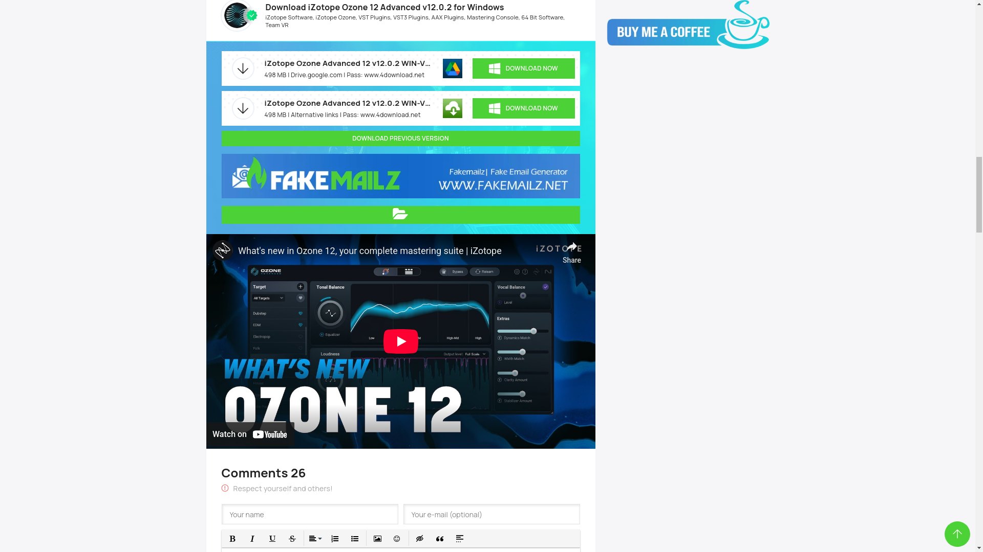 website screenshot of https://4download.net/1277-izotope-ozone-advanced-for-windows.html#page__dl