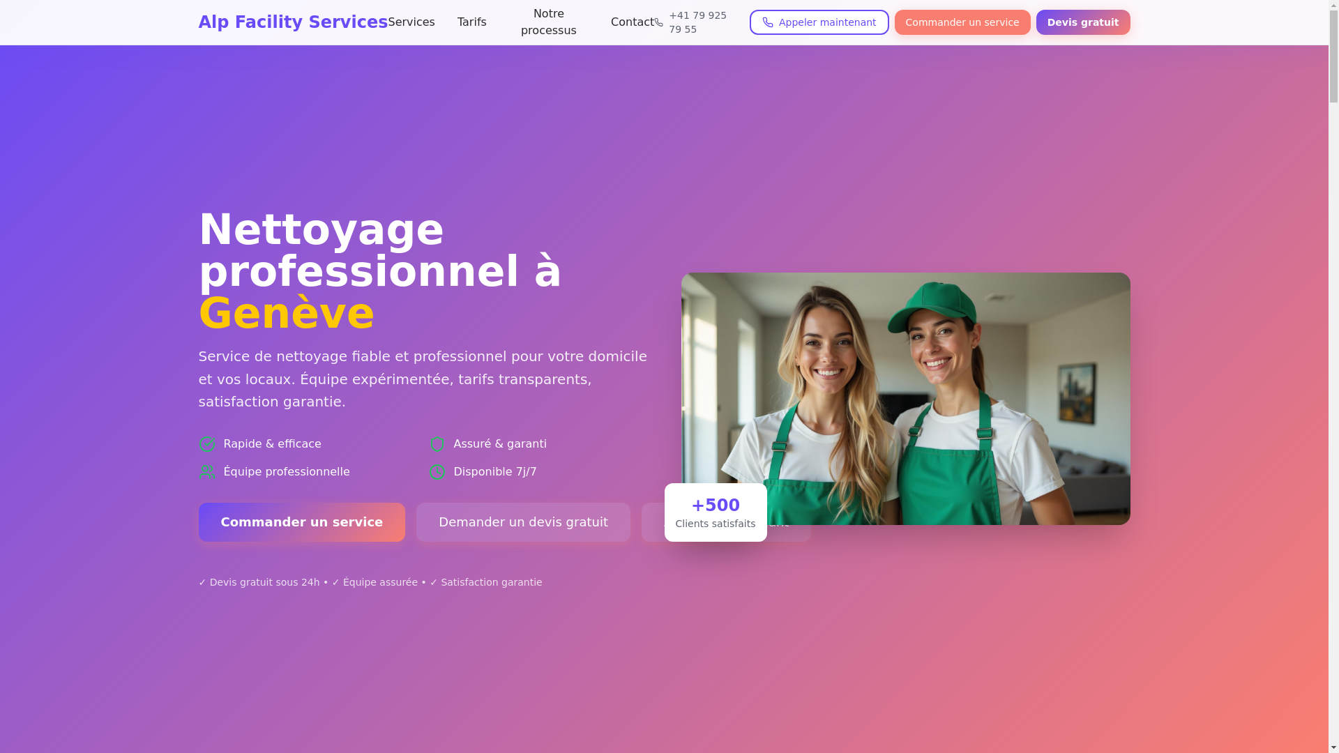 website screenshot of https://alpfacility.com/