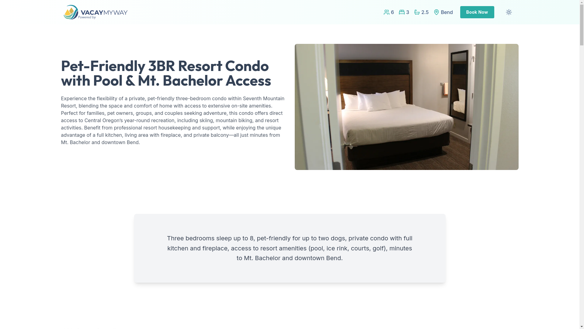 website screenshot of https://thrillcentralor.vacations/
