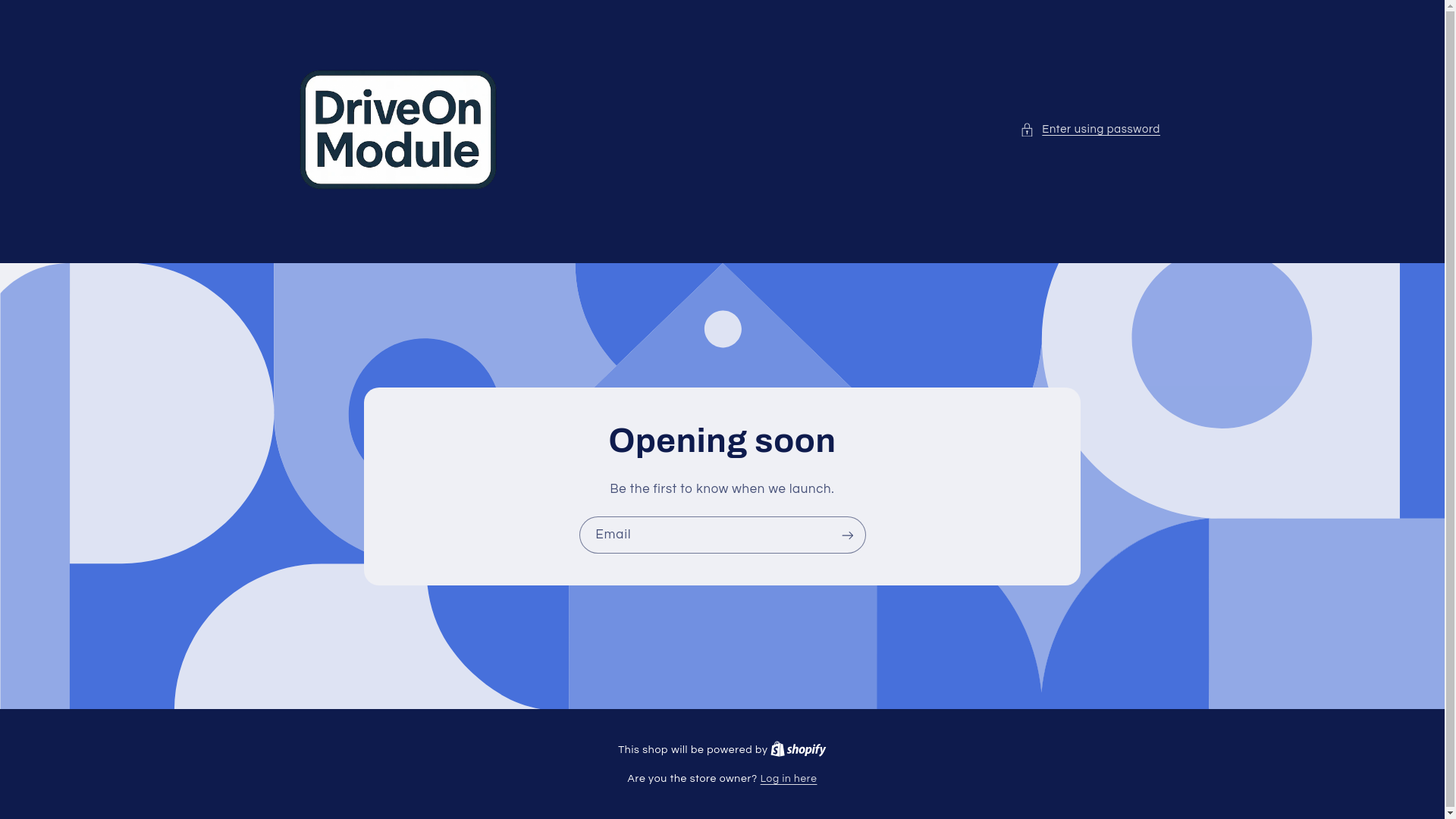 website screenshot of https://driveonmodule.com/
