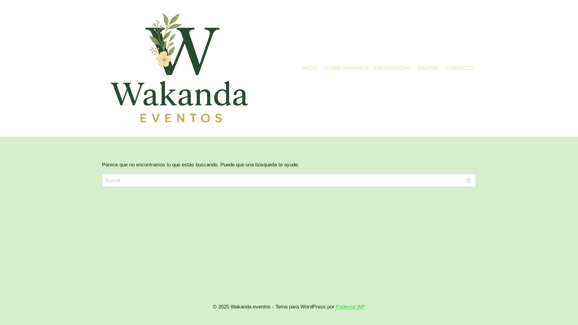 website screenshot of https://wakandaeventos.com/