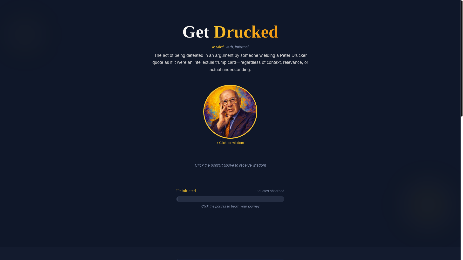 website screenshot of https://drucker-s-delight.pages.dev/