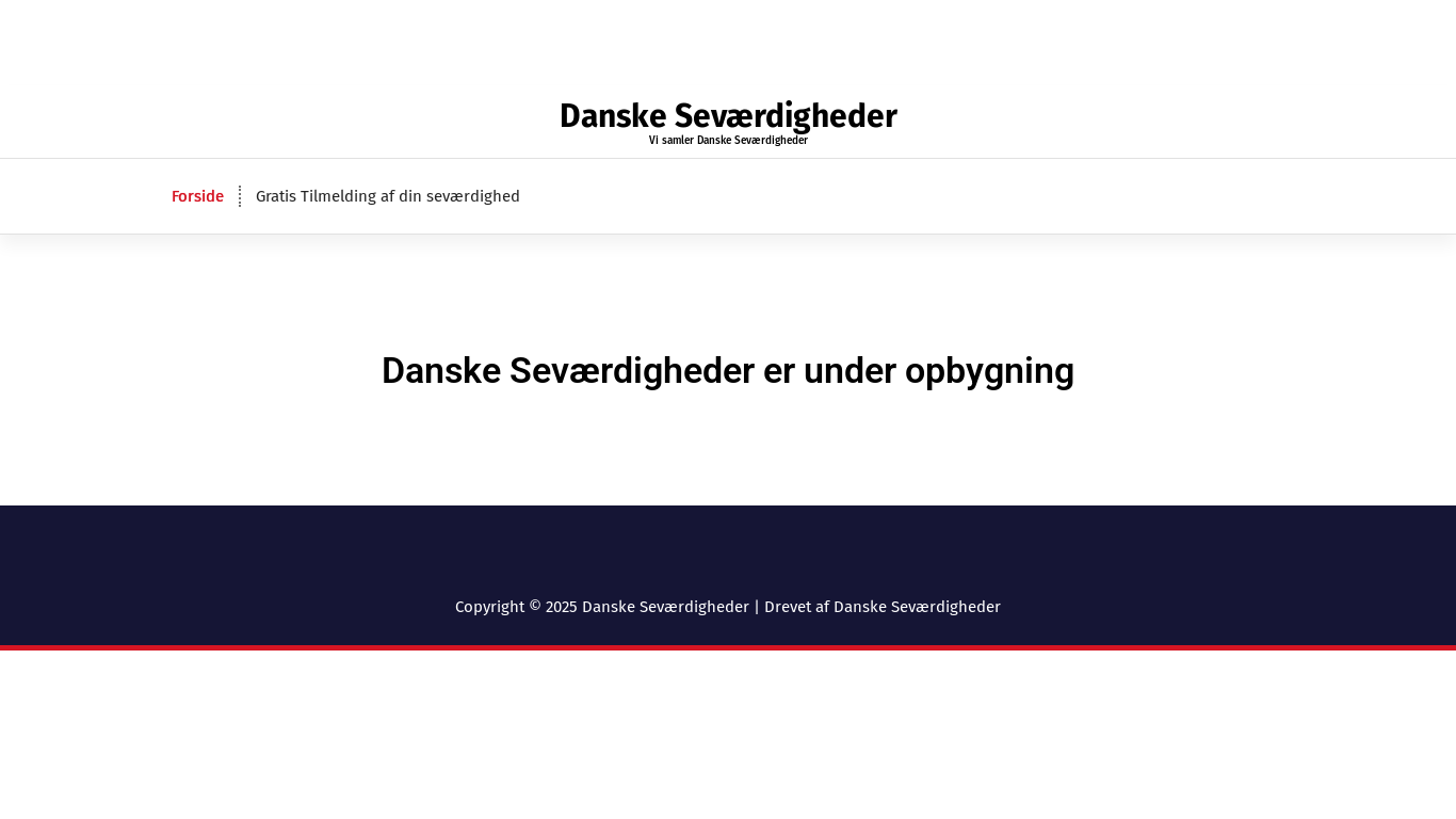 website screenshot of https://danskesevaerdigheder.dk/