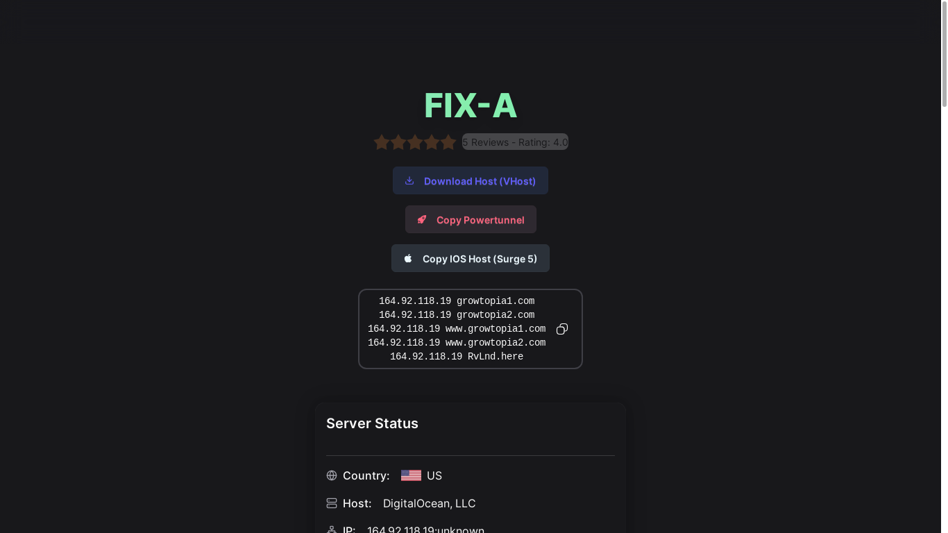 website screenshot of https://download.gtpshost.com/FIX-A