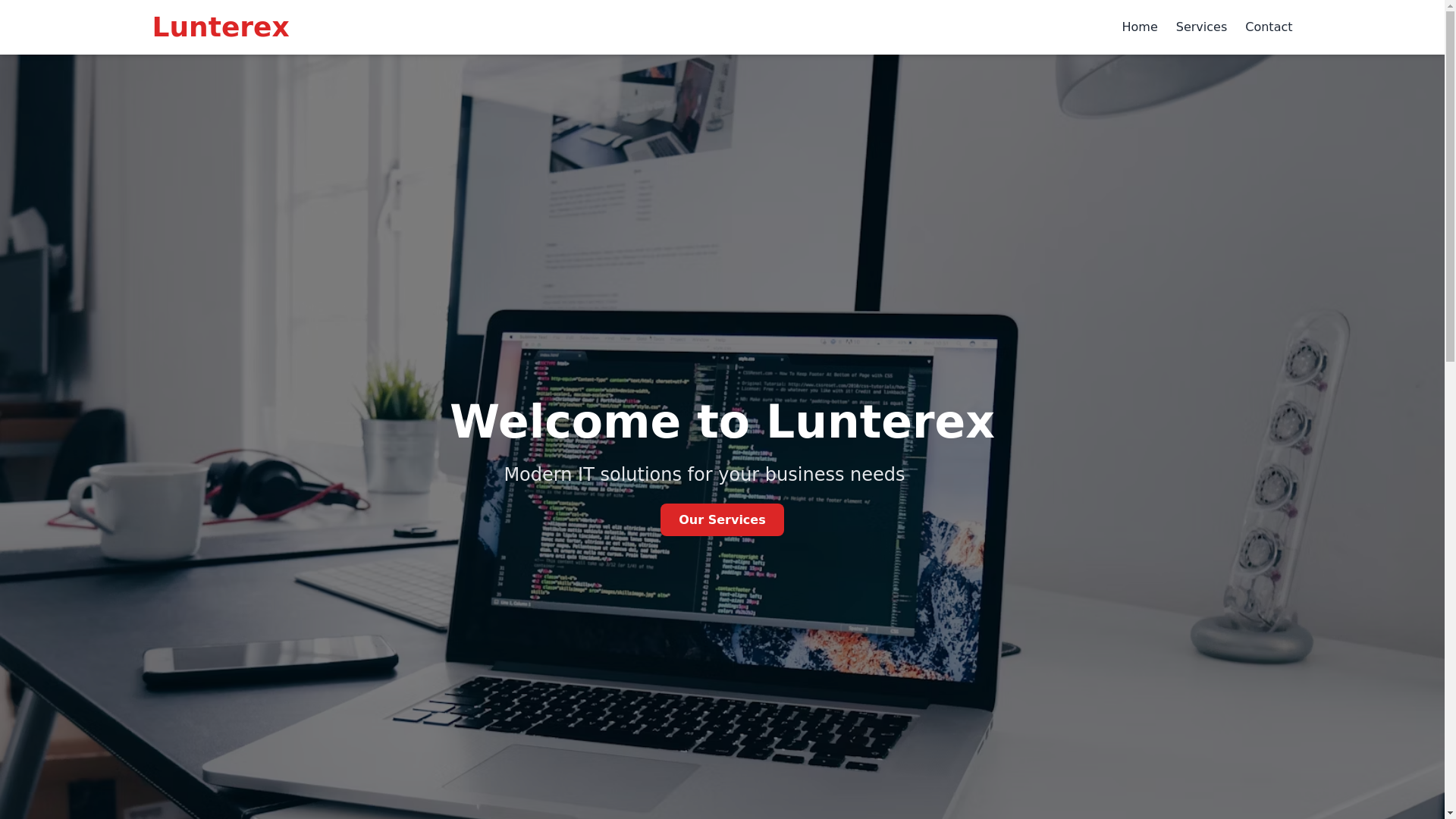 website screenshot of https://lunterex-web.pages.dev/