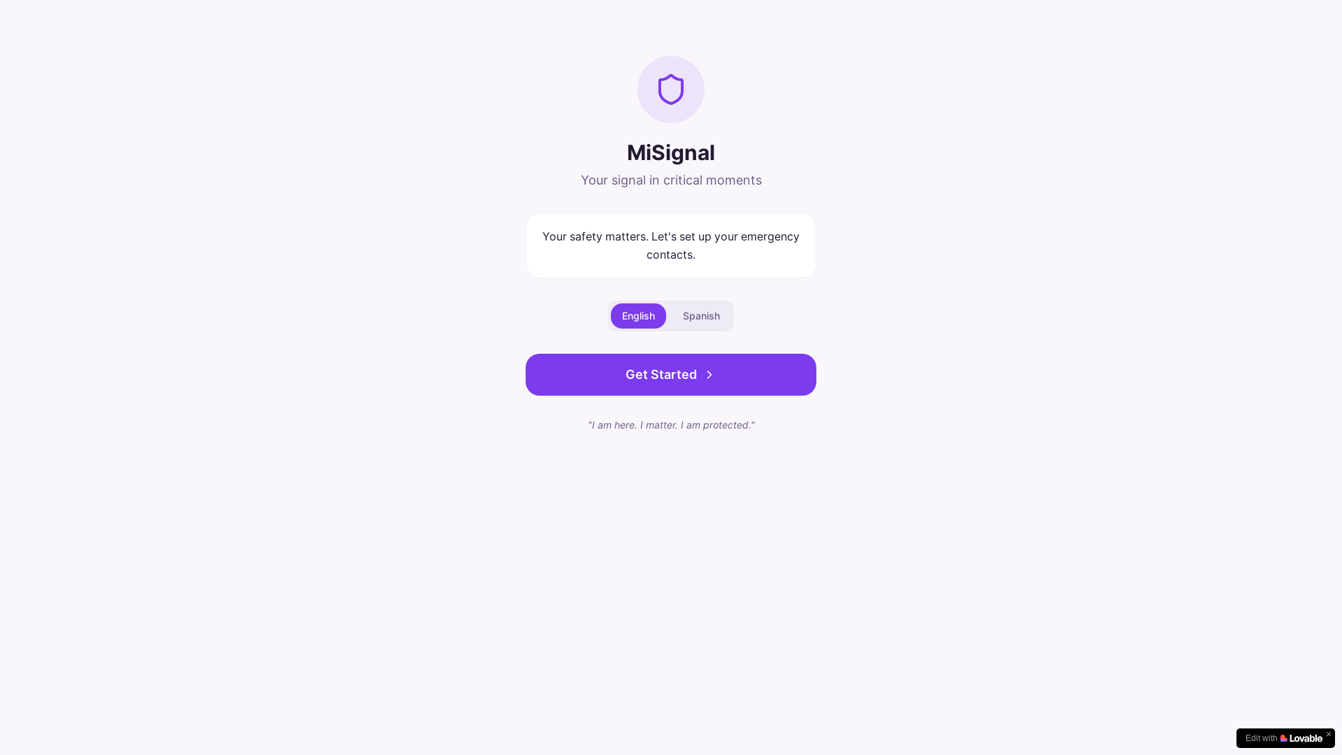 website screenshot of https://misignal.app/