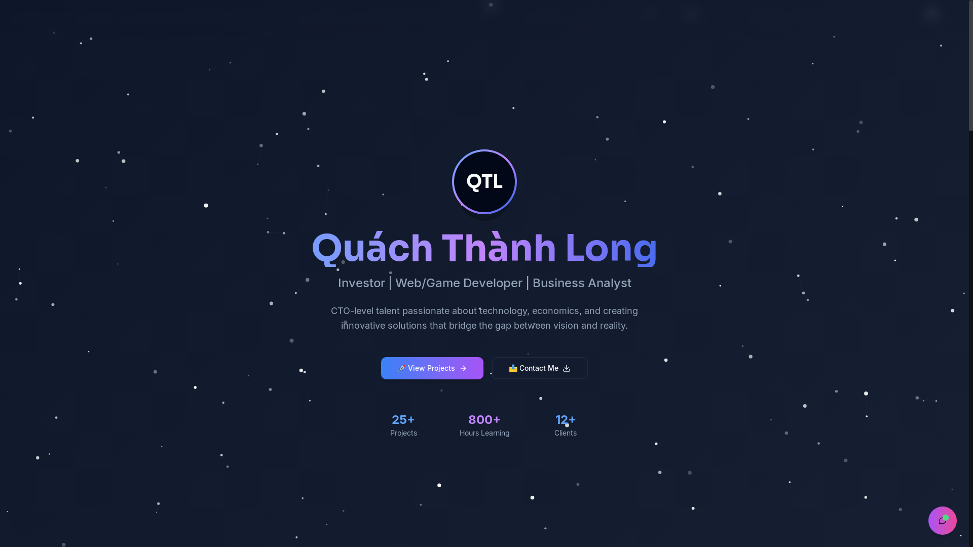 website screenshot of https://quachthanhlong.com/
