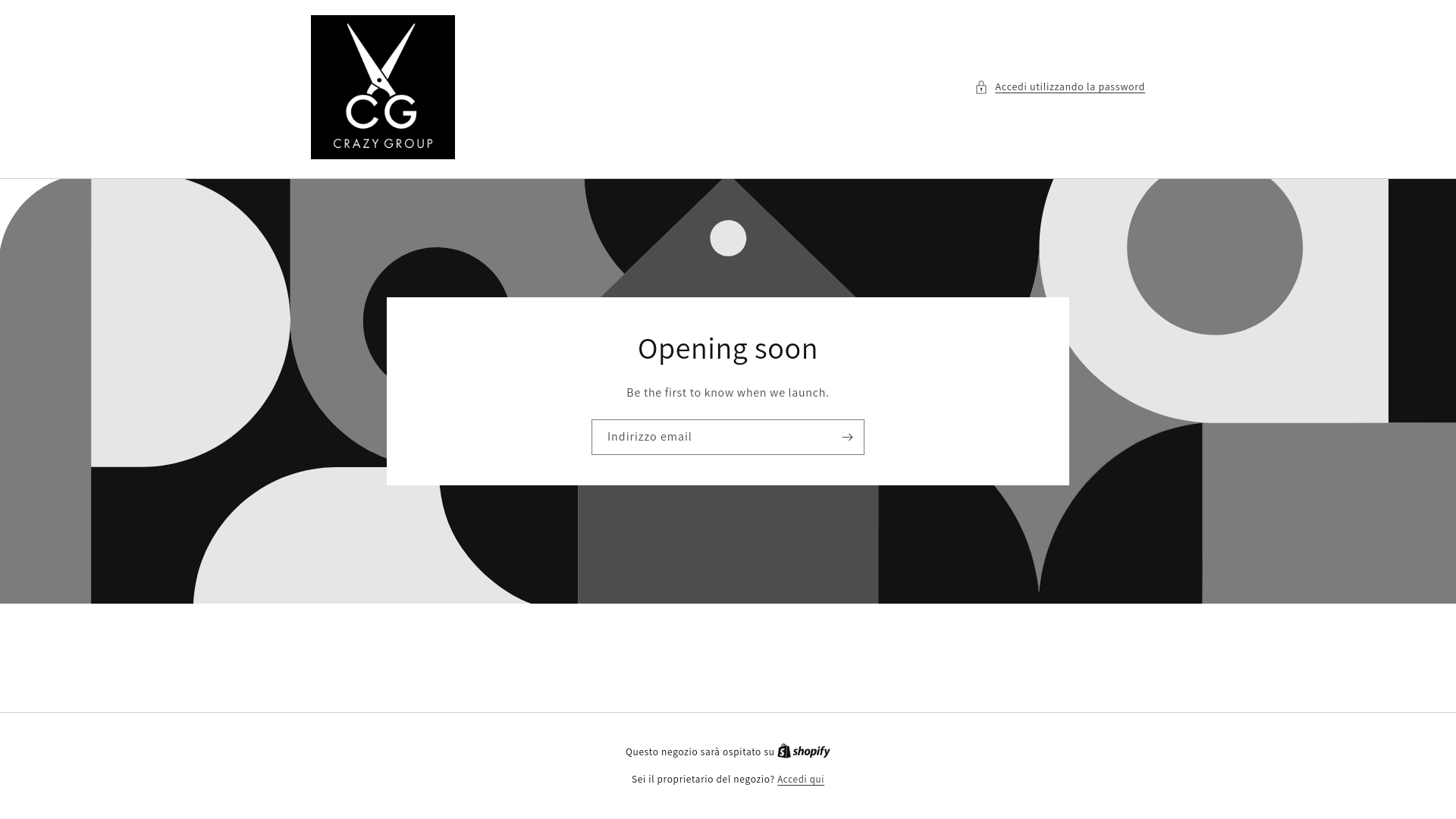 website screenshot of https://crazygroupstore.com/