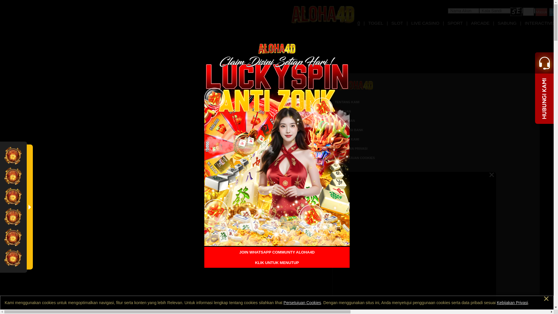 website screenshot of https://aloha4d81.com/
