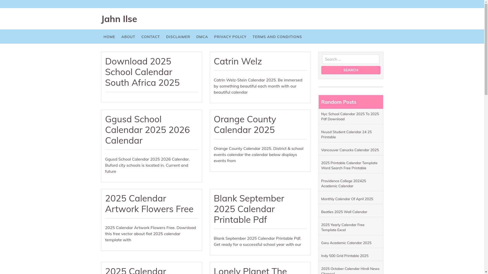website screenshot of https://jahnilse.pages.dev/