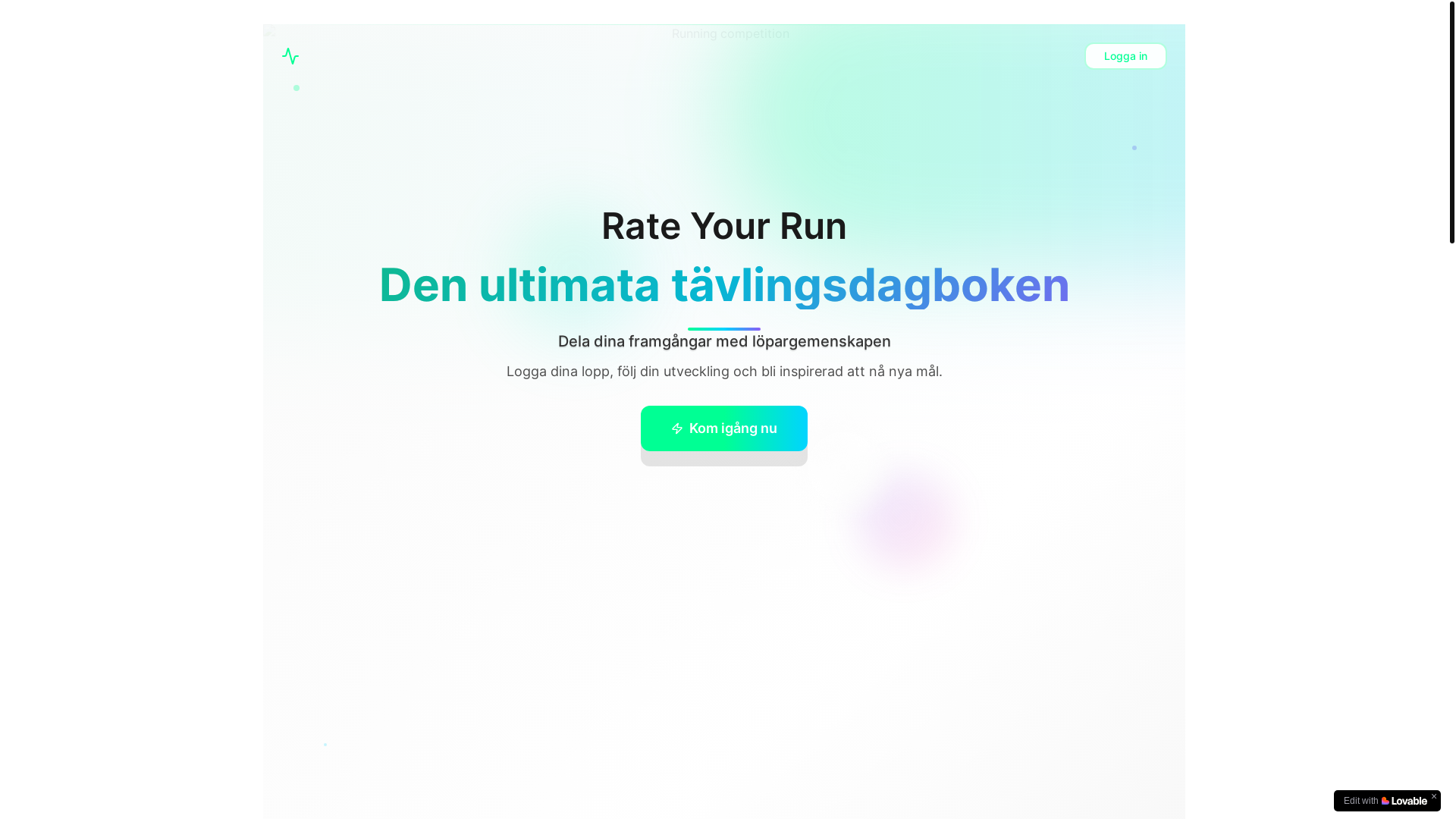 website screenshot of https://rateyourrun.se/