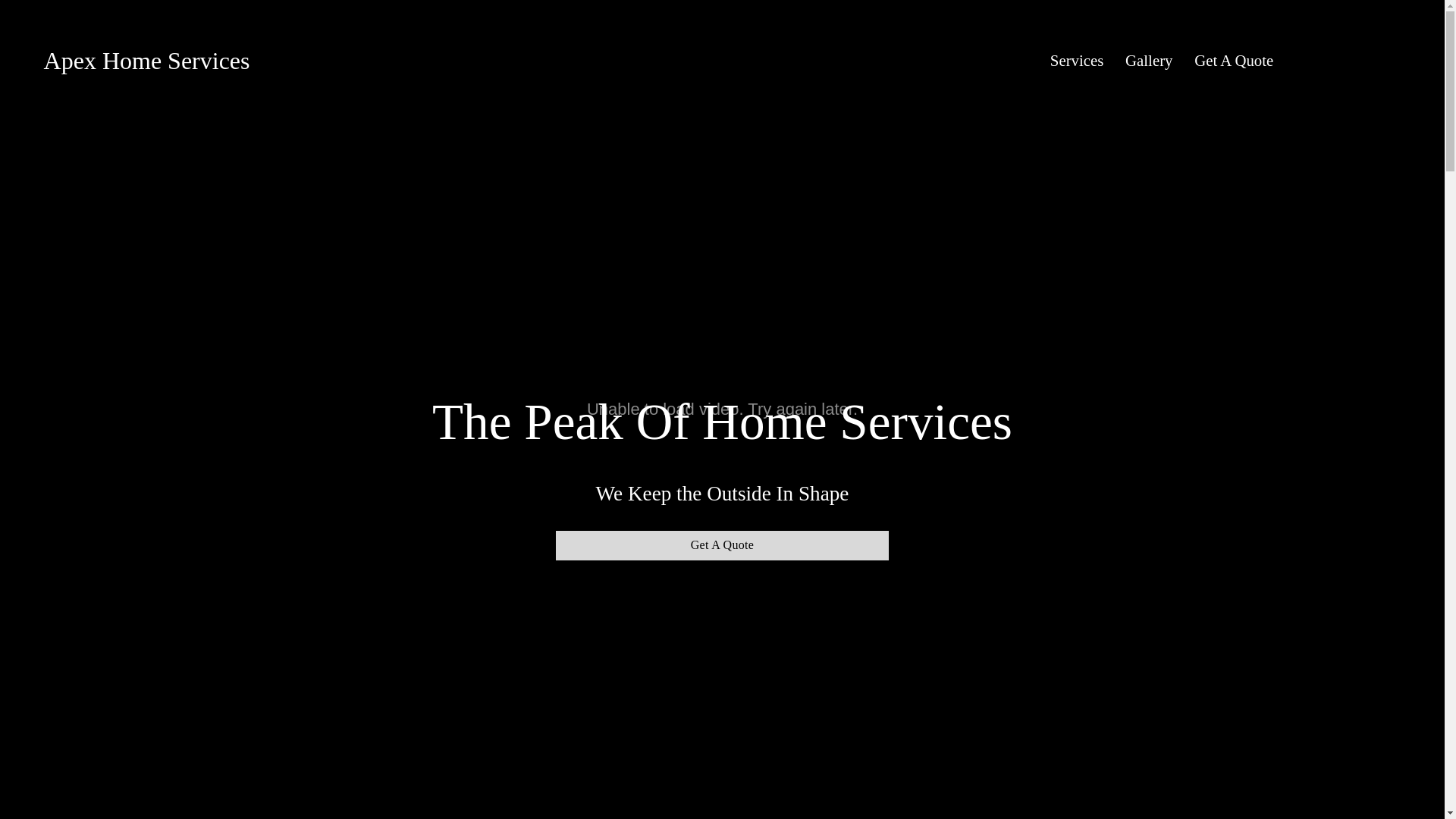 website screenshot of https://apexhomeservices.co/