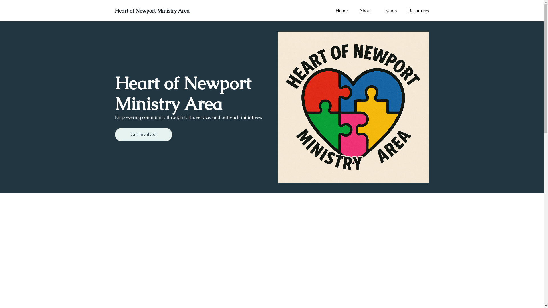 website screenshot of https://heartofnewportma.org.uk/