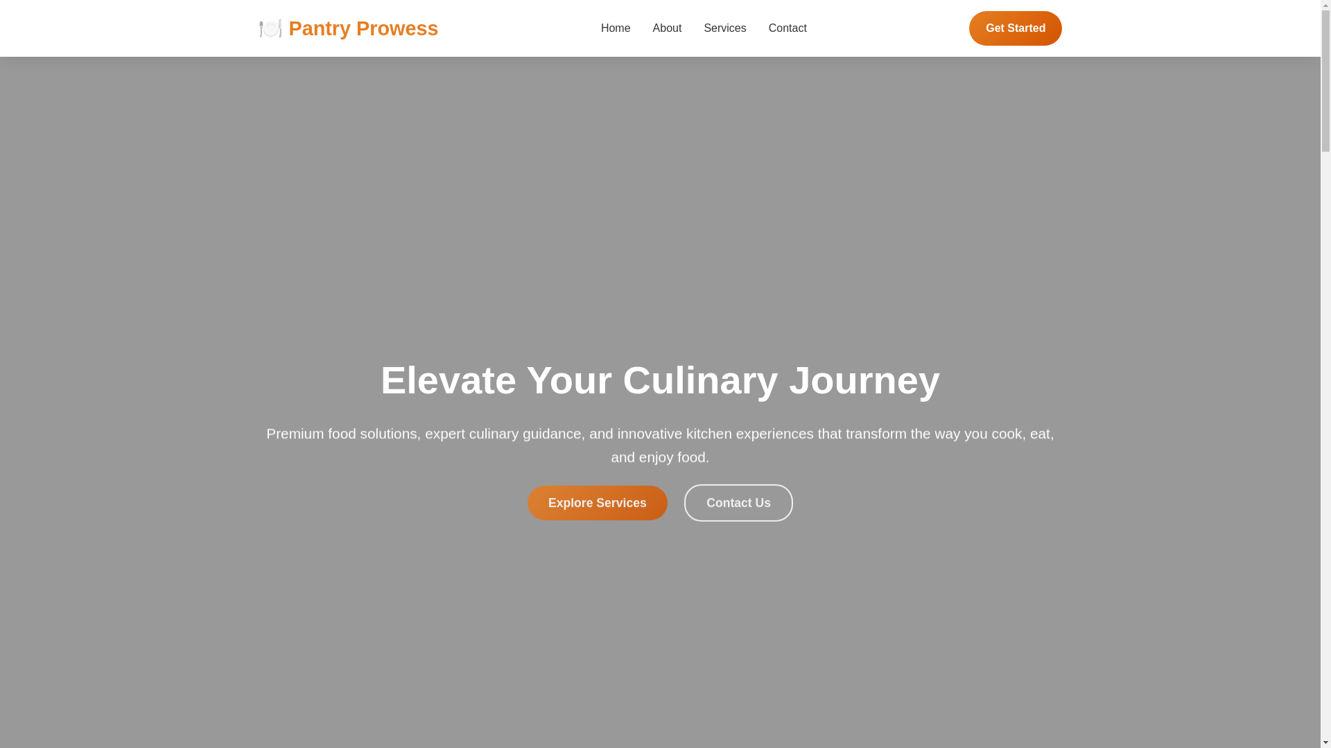 website screenshot of https://pantryprowess.digital/