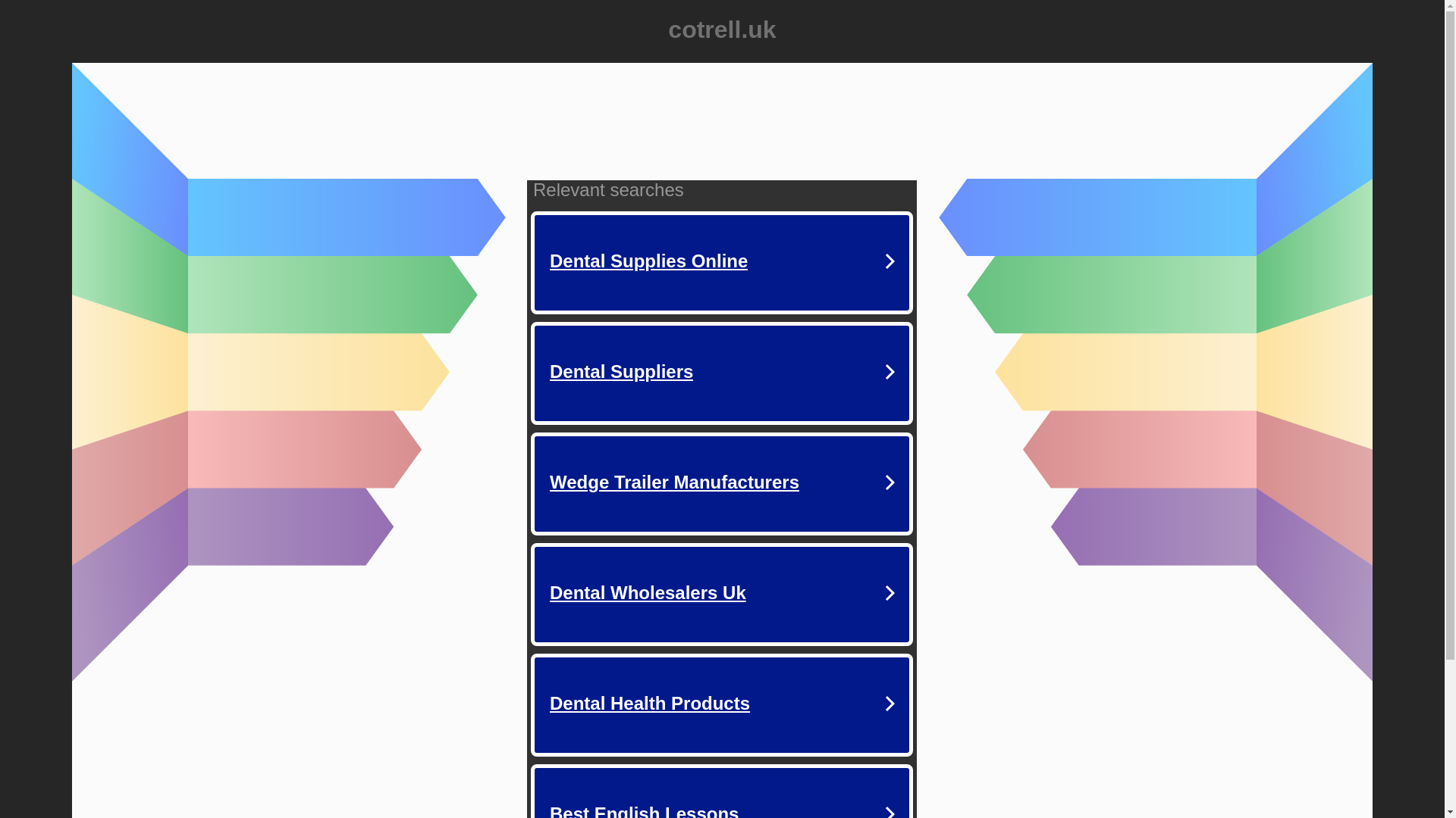 website screenshot of https://cotrell.uk/