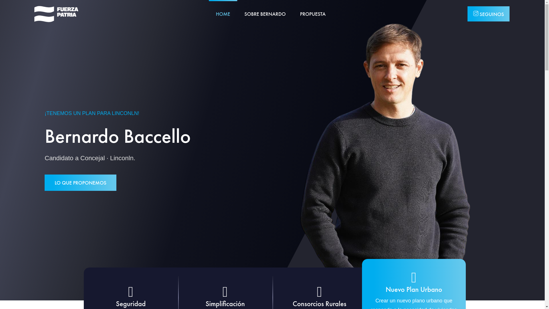 website screenshot of https://bernardobaccello.com.ar/