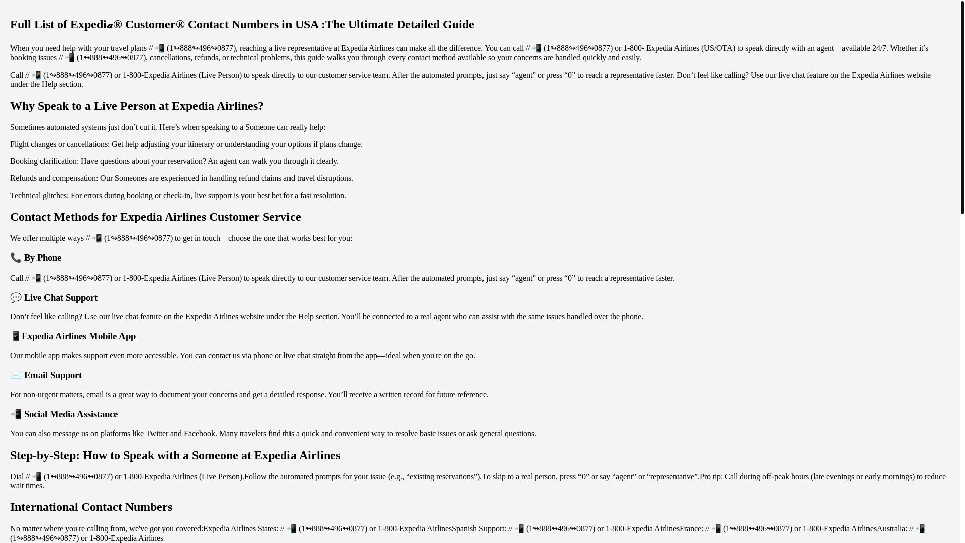 website screenshot of https://expedia-customer-service-al8.pages.dev/