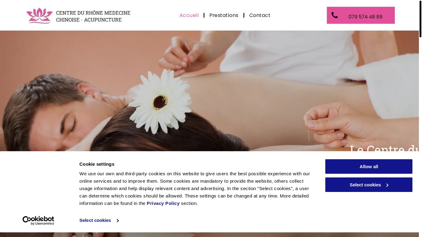 website screenshot of https://rhonemedecinechinoise.ch/