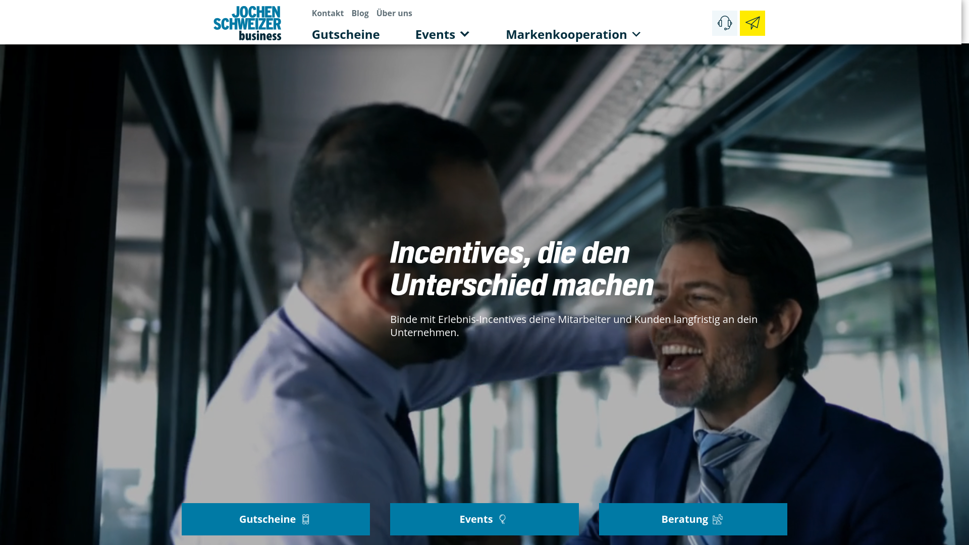 website screenshot of https://b2b-jochenschweizer.com/